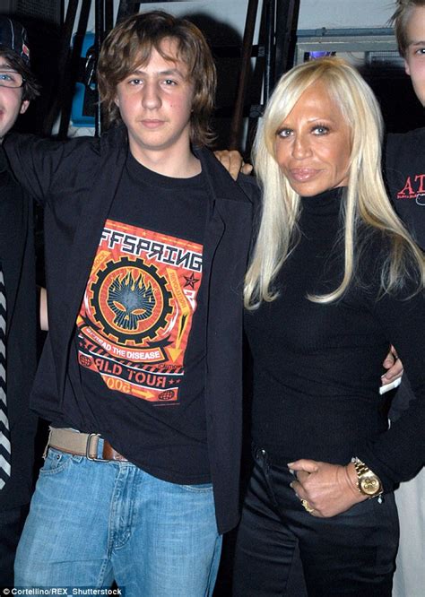 donatella versace e beck|donatella versace kids.